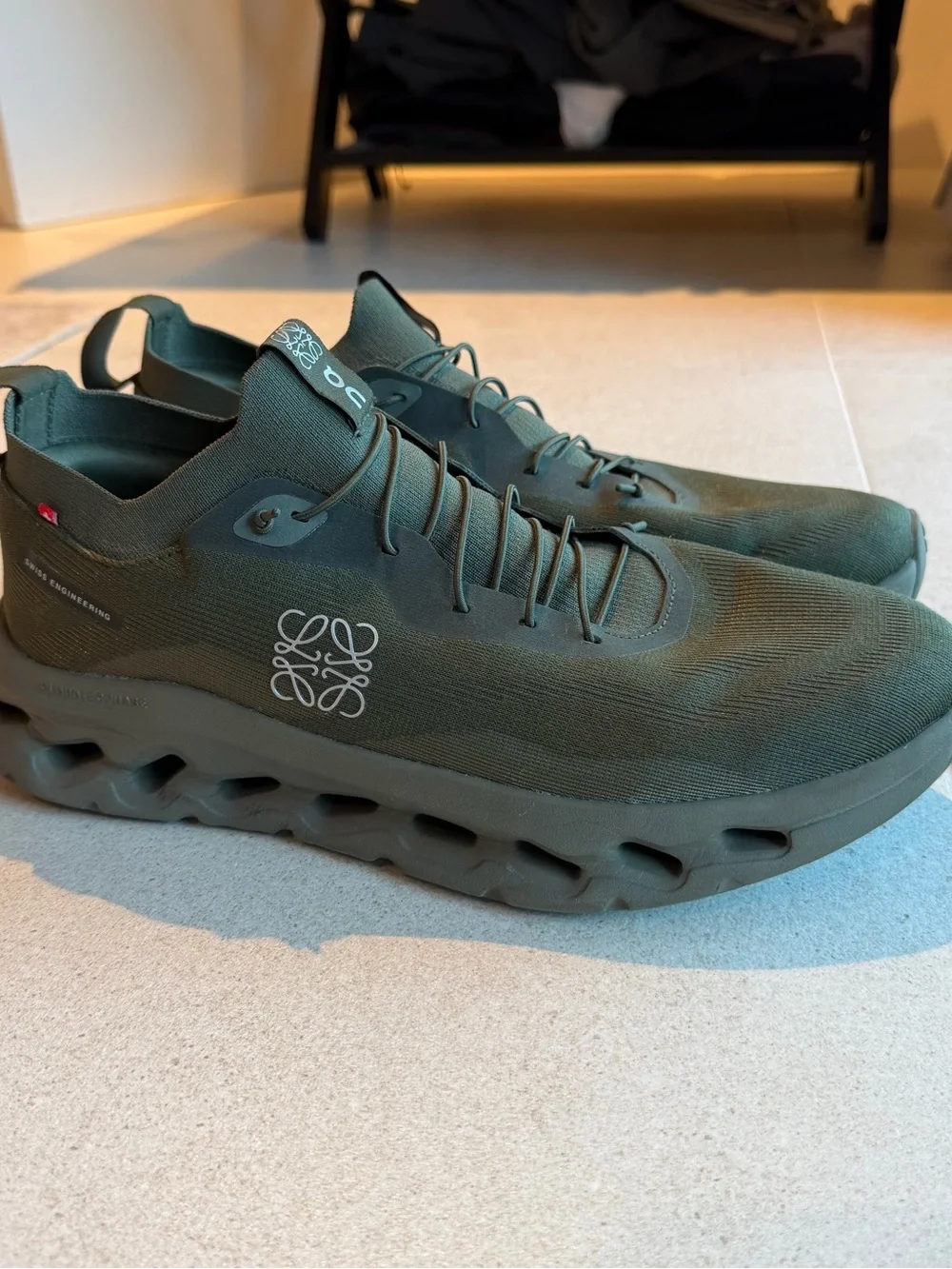 Loewe x On Cloud CloudTt Men’s Olive Green Sneakers